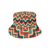 zigzag  chevron colorful pattern Unisex Bucket Hat