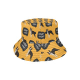 Boston terrier design pattern Unisex Bucket Hat