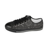 Pizza pattern Kids' Boys' Girls' Low Top Canvas Shoes Black