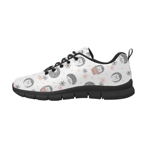 Hedgehog Pattern Print Design 02 Men's Breathable Sneakers ( Model 055)