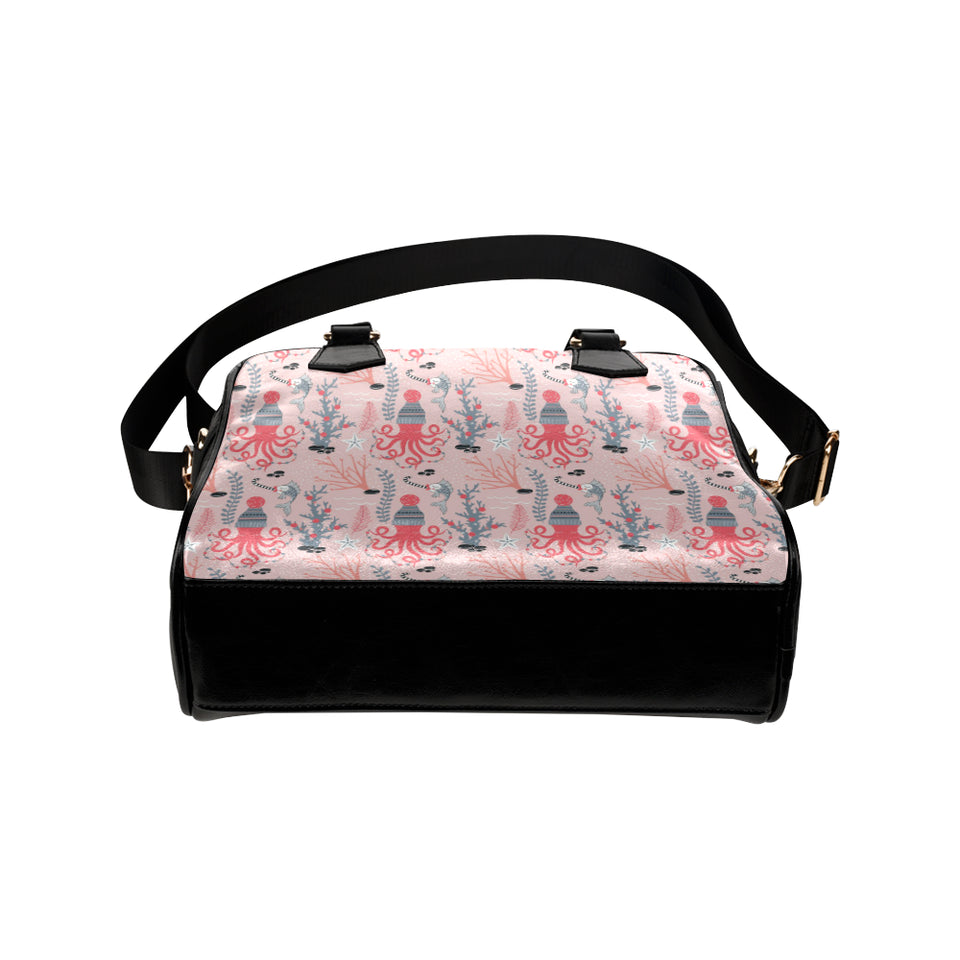 Octopus winter hat garland Fish candy Seaweed Cora Shoulder Handbag