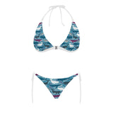 Whale design pattern Sexy Bikinis Two-Piece Swimsuits