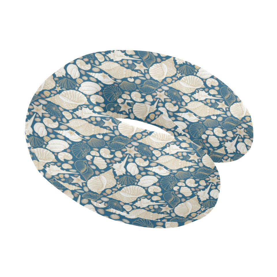 Sea turtle Polynesian Tribal design pattern U-Shaped Travel Neck Pillow