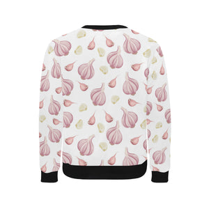 Garlic pattern Men's Crew Neck Sweatshirt