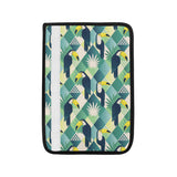 Toucan tropical leaves design pattern Car Seat Belt Cover