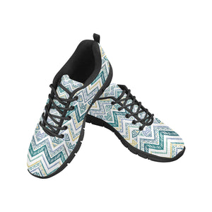 zigzag  chevron paint design pattern Women's Sneaker Shoes