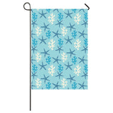 Blue starfish coral reef pattern House Flag Garden Flag