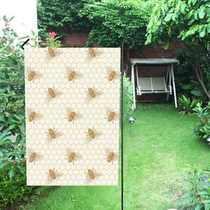 Bee honeycomb seamless design pattern House Flag Garden Flag