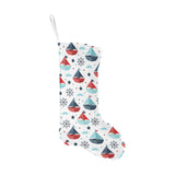 Cute color paper sailboat pattern Christmas Stocking