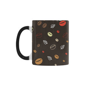 Coffee bean leave pattern Morphing Mug Heat Changing Mug