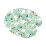 White swan lake pattern U-Shaped Travel Neck Pillow