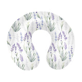 Hand painting Watercolor Lavender U-Shaped Travel Neck Pillow