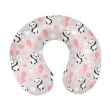 Cute panda ballon heart pattern U-Shaped Travel Neck Pillow