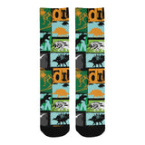dinosaurs print pattern Crew Socks