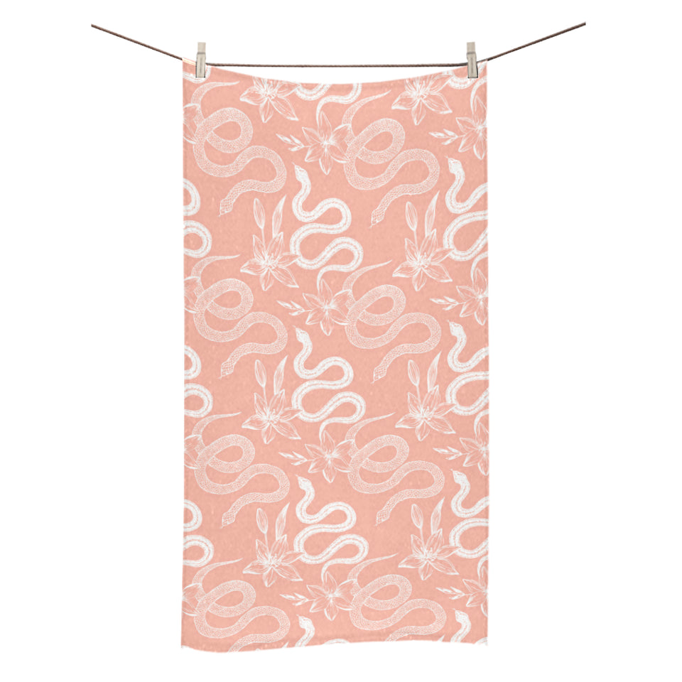Snake lilies flower pattern Bath Towel