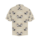 Cute Siberian Husky Men's All Over Print Hawaiian Shirt