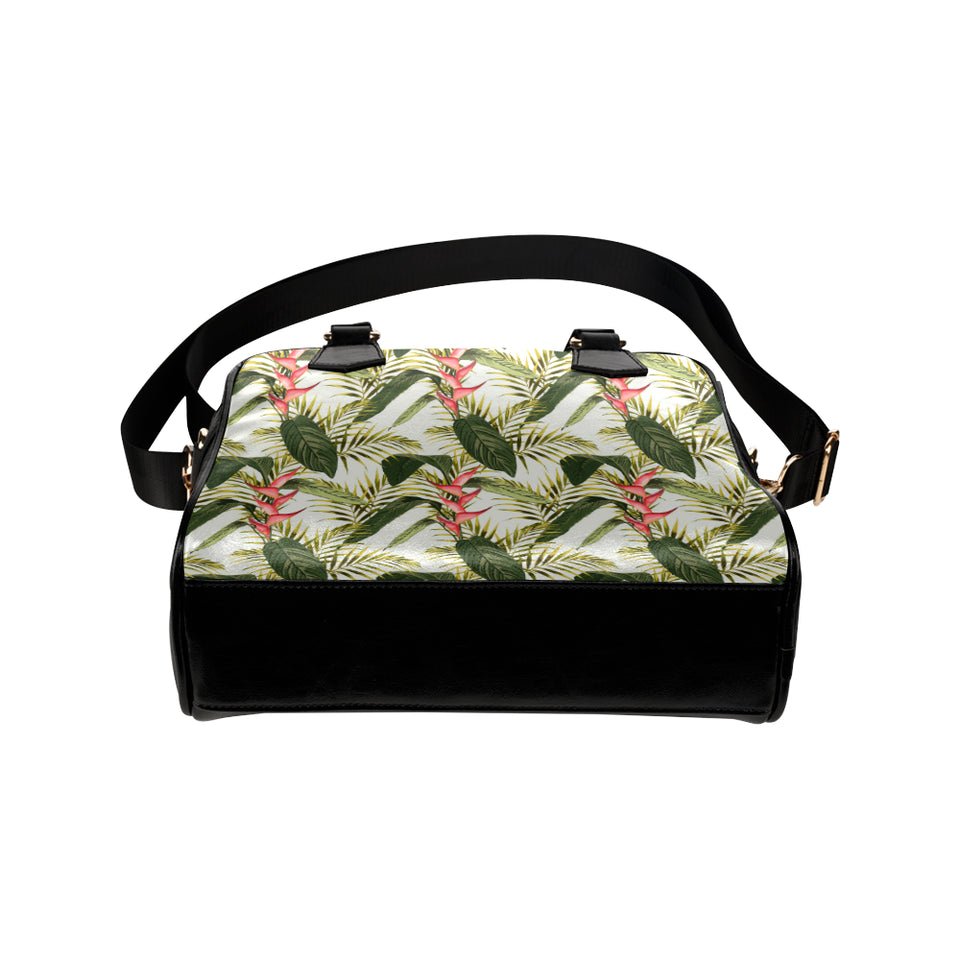 heliconia pattern Shoulder Handbag
