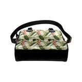 heliconia pattern Shoulder Handbag