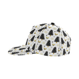 Christmas tree holly snow star pattern All Over Print Snapback Cap