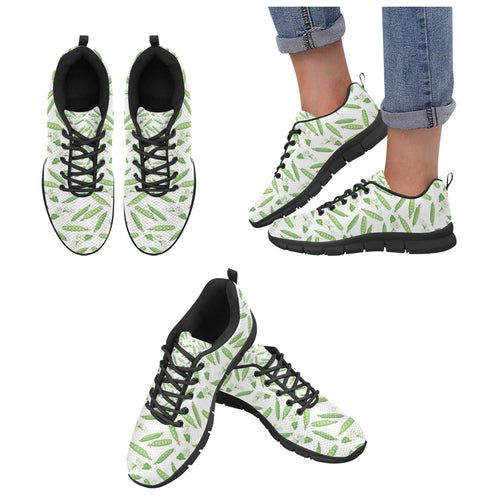Green Peas Pattern Print Design 04 Women's Sneaker Shoes