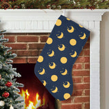 Moon star pattern Christmas Stocking