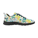 Cute parrot toucan flamingo cactus exotic leaves p Men's Sneaker Shoes