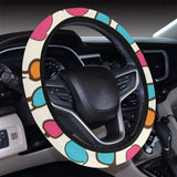 Sun Glasses Pattern Print Design 03 Car Steering Wheel Cover