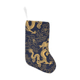 Gold dragon pattern Christmas Stocking
