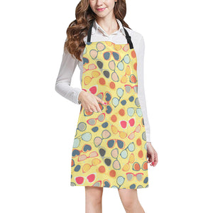 Sun Glasses Pattern Print Design 05 All Over Print Adjustable Apron