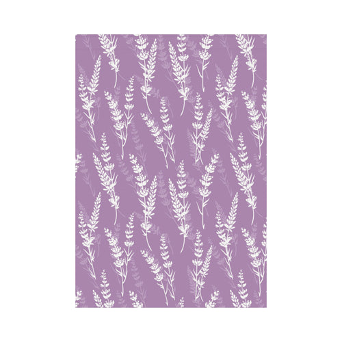 Lavender flowers purple pattern House Flag Garden Flag