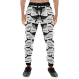 Black whale pattern Unisex Casual Sweatpants