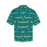 Crocodile pattern Men's All Over Print Hawaiian Shirt