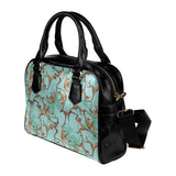 Monkey Palm tree background Shoulder Handbag