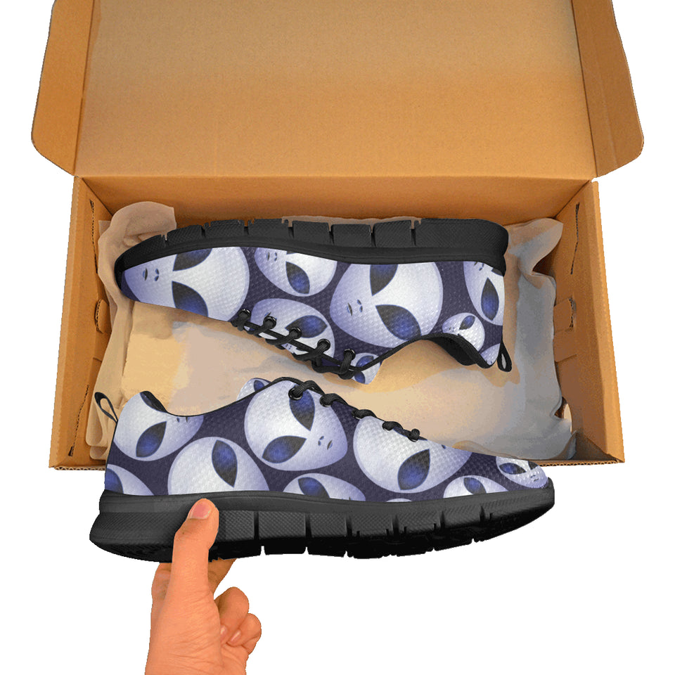 Alien Pattern Print Design 01 Men's Breathable Sneakers ( Model 055)