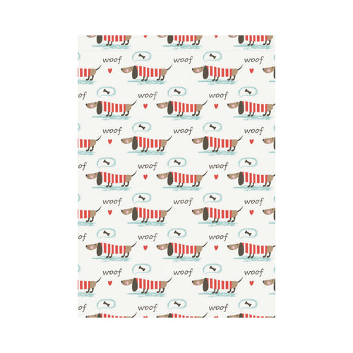 Cute dachshund bone pattern House Flag Garden Flag