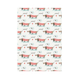 Cute dachshund bone pattern House Flag Garden Flag