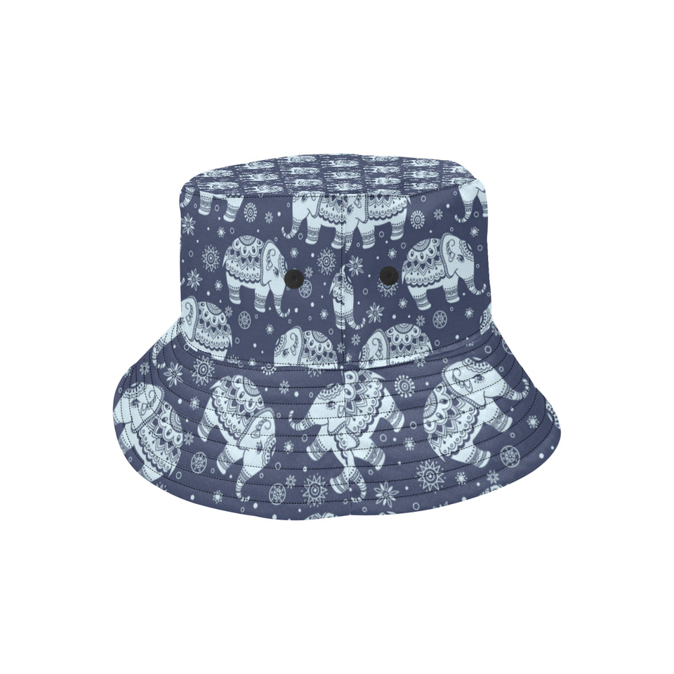 Elephant tribal design pattern Unisex Bucket Hat