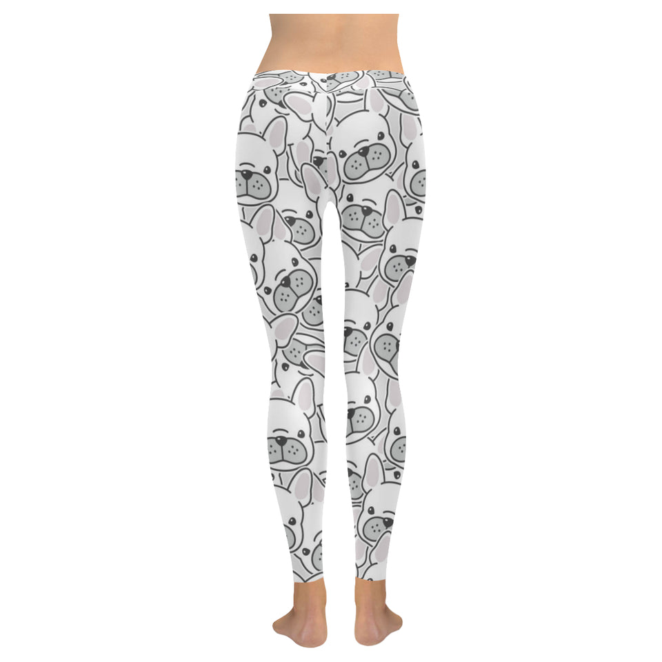 Cute french bulldog head pattern Women's Legging Fulfilled In US