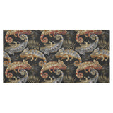 Chameleon lizard tropical leaves palm tree Tablecloth