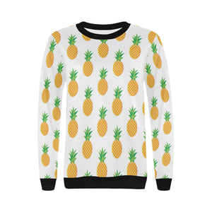 Pineapples pattern Women's Crew Neck Sweatshirt