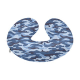 Blue camouflage pattern U-Shaped Travel Neck Pillow