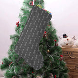 Engine Piston Black Background Pattern Print Desig Christmas Stocking