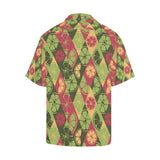 Cool Geometric lime pattern Men's All Over Print Hawaiian Shirt