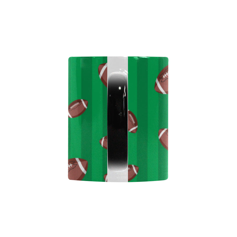 American football ball field background Morphing Mug Heat Changing Mug