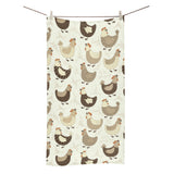 Cute rooster chicken cock Bath Towel