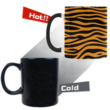 Bengal tigers skin print pattern background Morphing Mug Heat Changing Mug