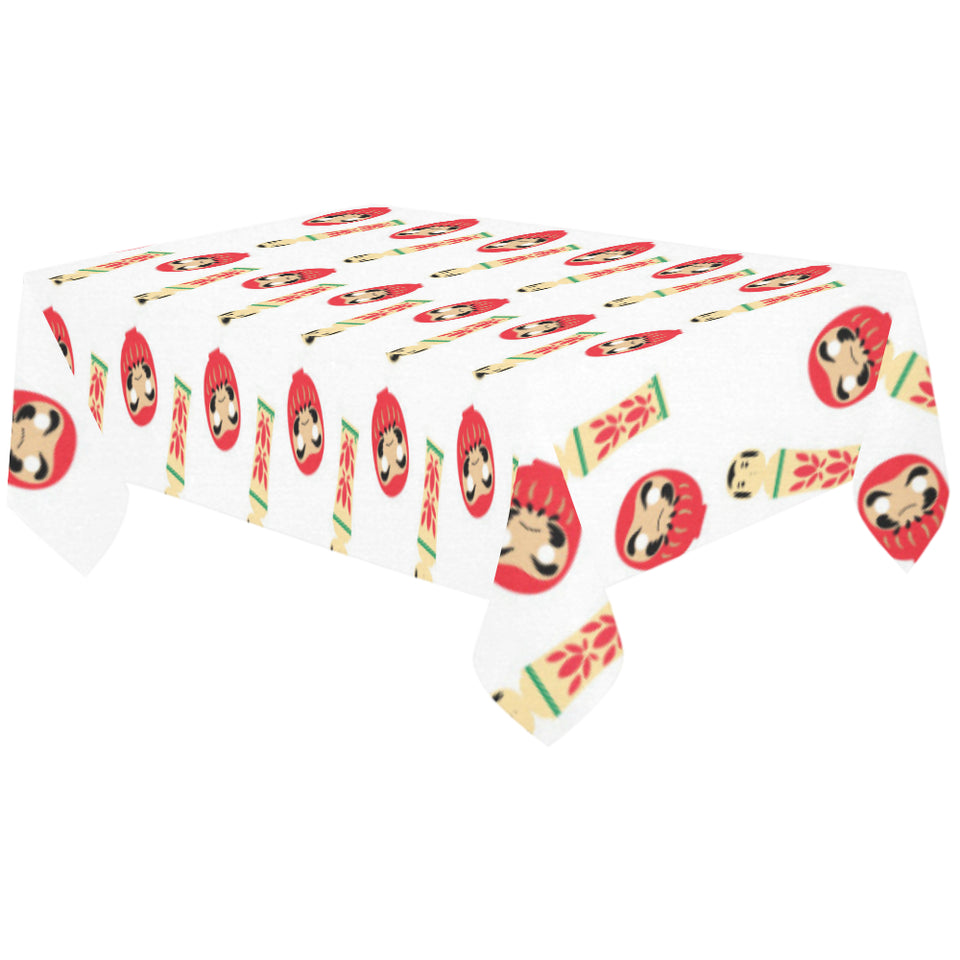 Daruma japanese wooden doll Tablecloth