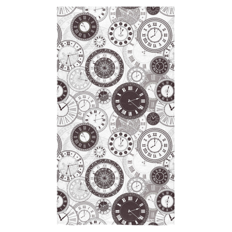 Classic vintage clock pattern Bath Towel