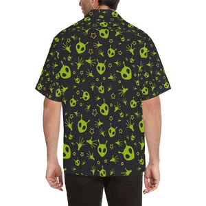 Alien Pattern Print Design 02 Men's All Over Print Hawaiian Shirt (Model T58)