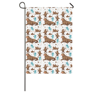 sea lion Seals jellyfish pattern House Flag Garden Flag